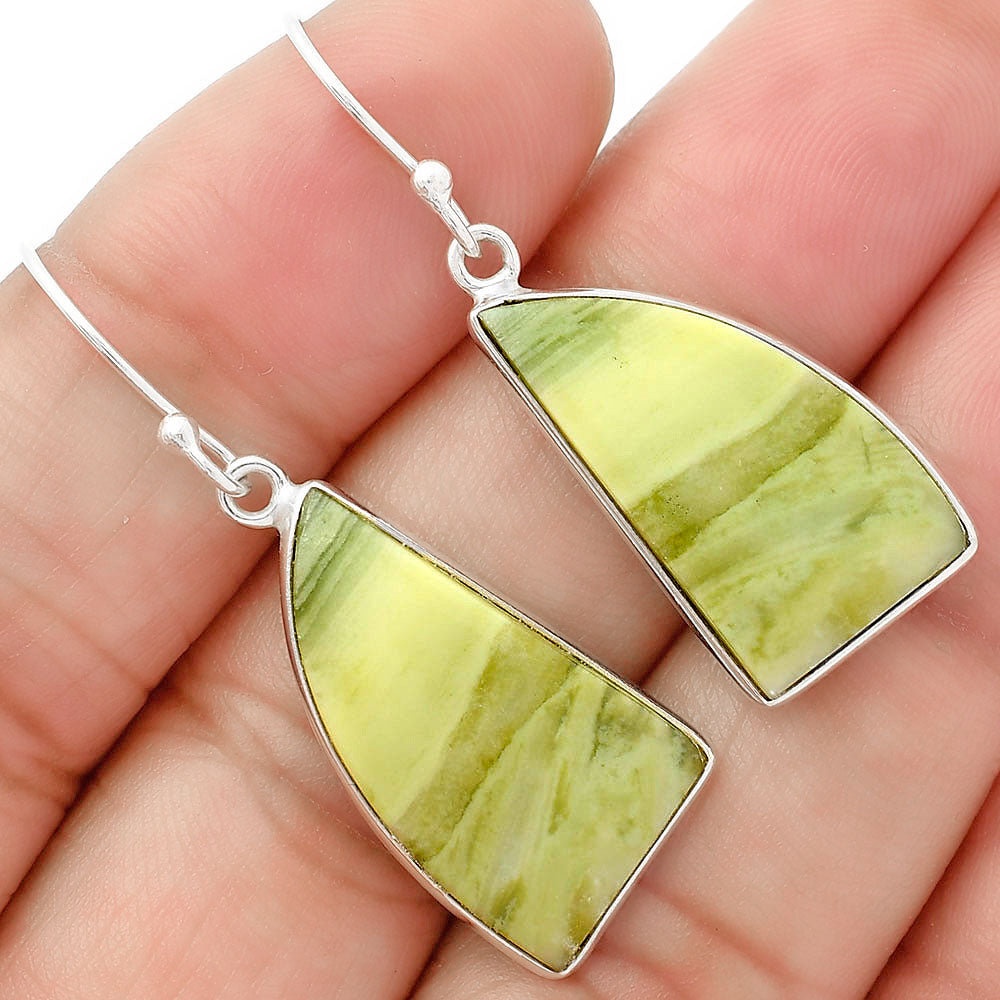 Natural Serpentine Earrings E-1001 SDE63128